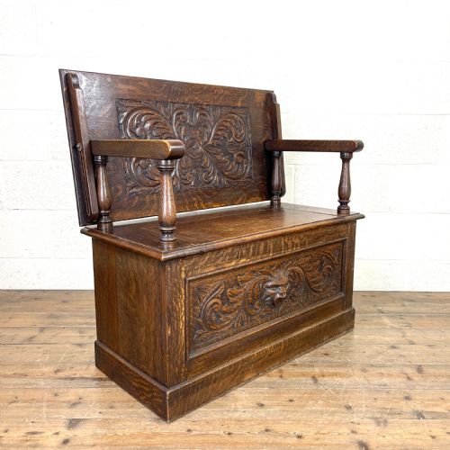 Antique Oak Settle