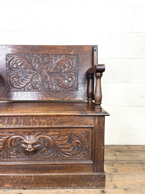 fig 2. Antique Oak Settle