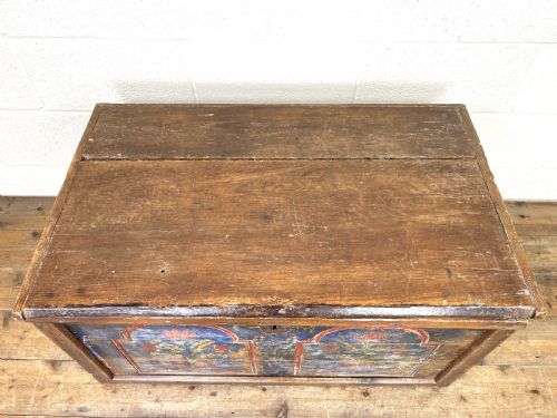 fig 2. Painted Antique Rustic Trunk