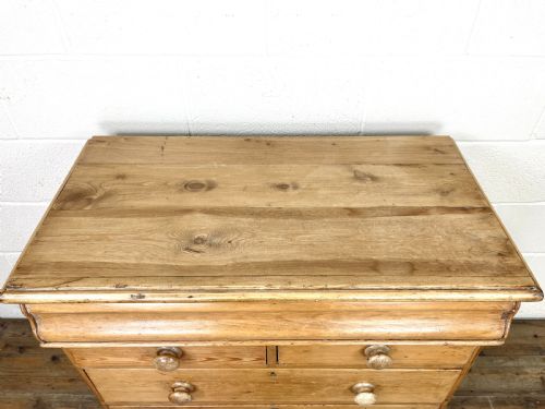 fig 1. Antique Pine Chest of Drawers