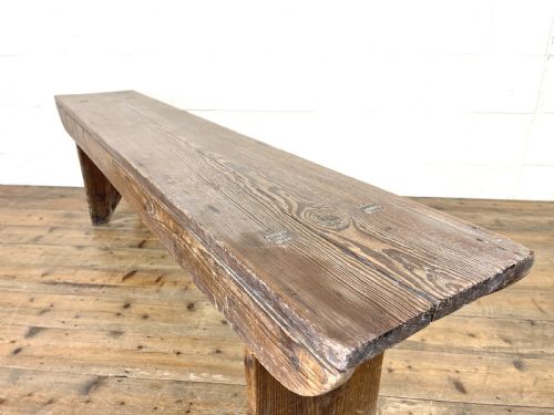 fig 1. Rustic Antique Pine Bench