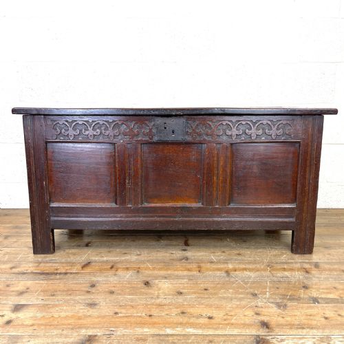 Antique 18th Century Oak Blanket Box