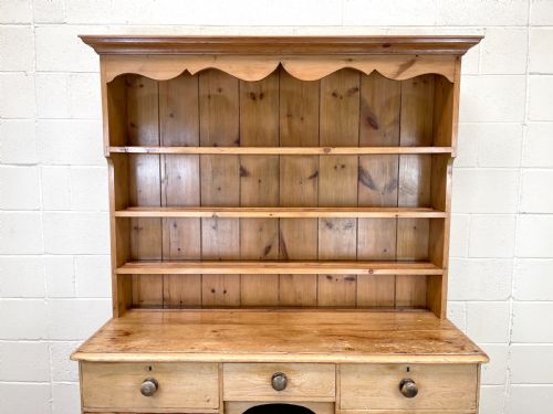 fig 1. ANTIQUE PINE FARMHOUSE KITCHEN DRESSER