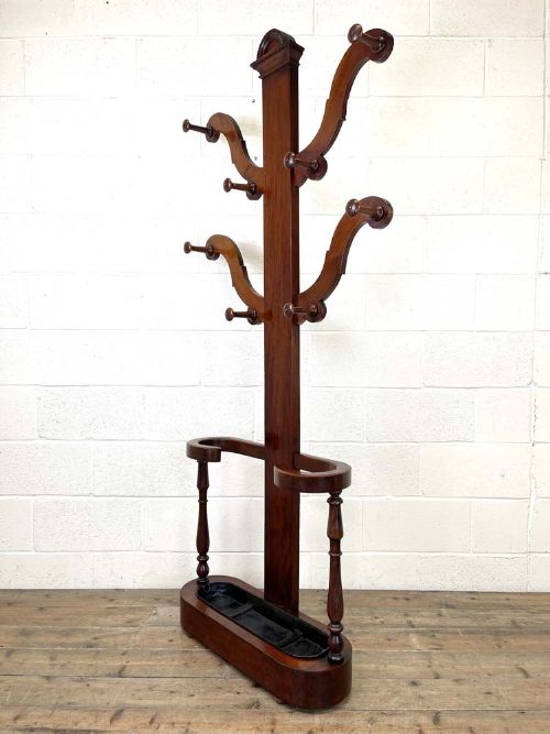Victorian Mahogany Tree Shaped Hall Stand