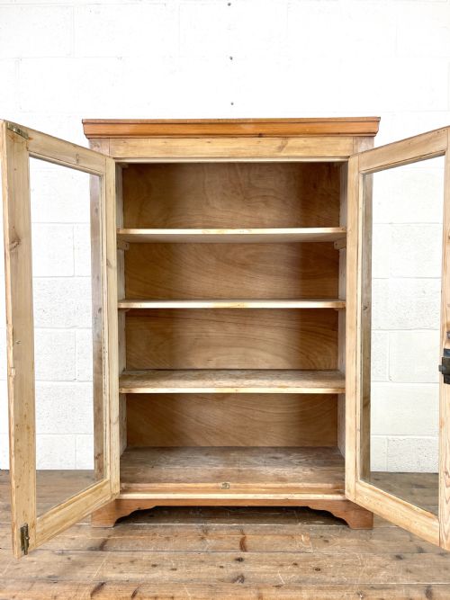fig 1. Antique Pine Glazed Cabinet