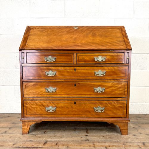 Antique Satin Birch Bureau
