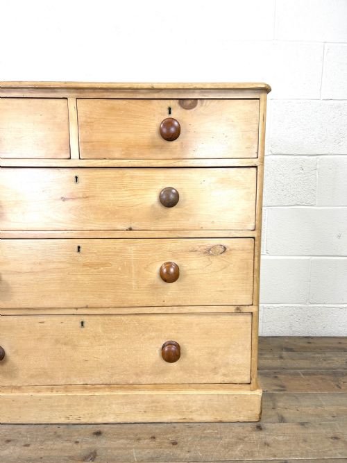 fig 1. Antique Pine Chest of Drawers