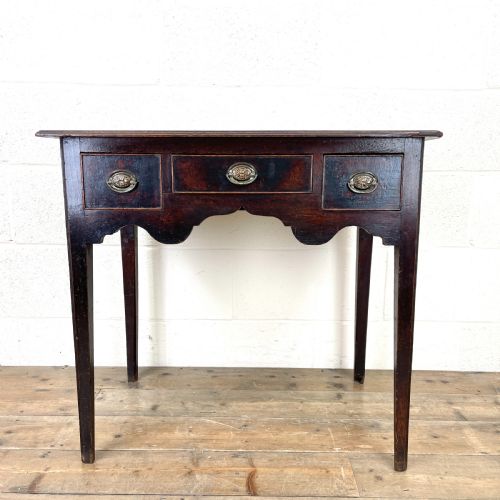 18th Century Antique Oak Side Table