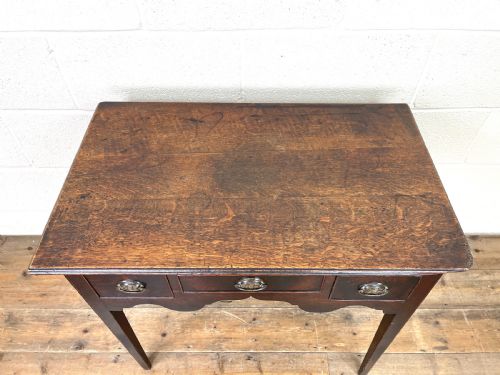 fig 2. 18th Century Antique Oak Side Table