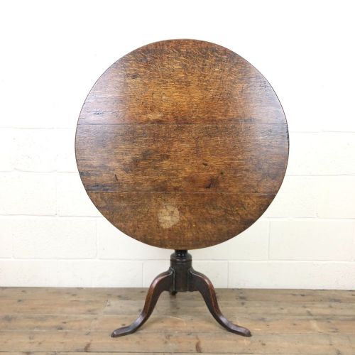 Antique Oak Tilt Top Table