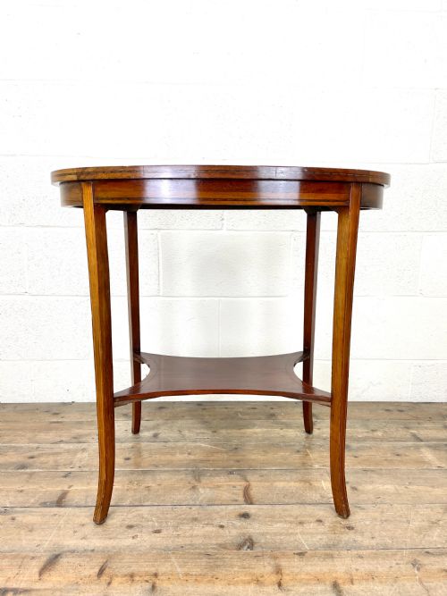 fig 1. Edwardian Mahogany Oval Occasional Table