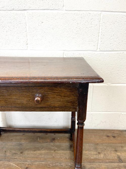 fig 2. Antique Joined Oak Side Table