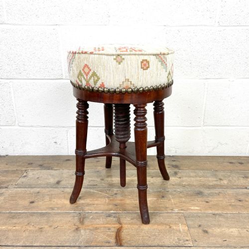 Victorian Mahogany Piano Stool