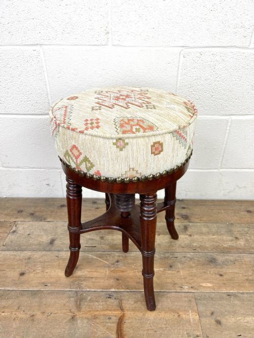 fig 2. Victorian Mahogany Piano Stool