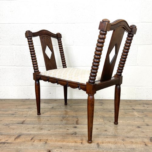 Antique Oak Window Seat