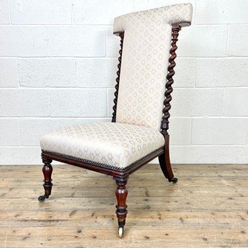 Antique Victorian Prie Dieu Chair