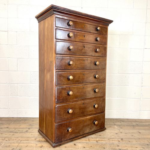 fig 1. Antique Mahogany Chest of Drawers