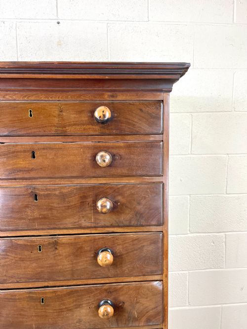 fig 2. Antique Mahogany Chest of Drawers