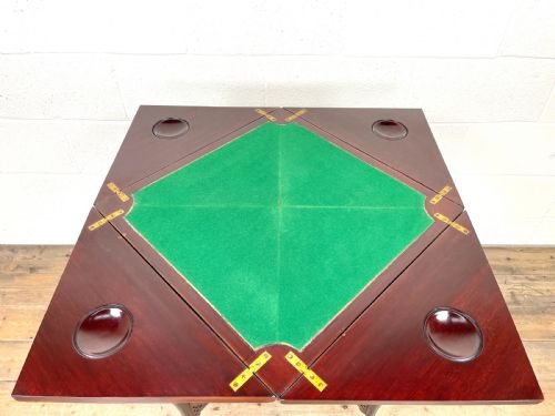 fig 1. Antique Mahogany Games Table