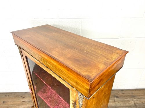 fig 1. Antique Victorian Walnut Pier Cabinet