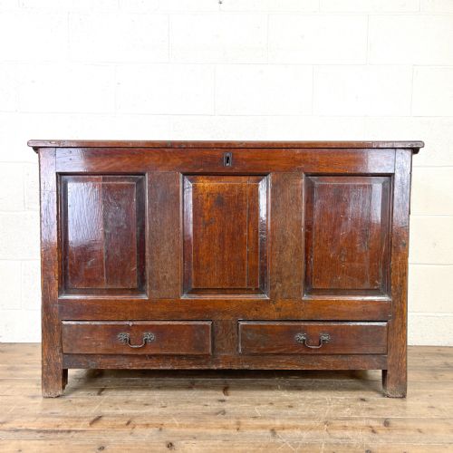 Antique 18th Century Oak Mule Coffer