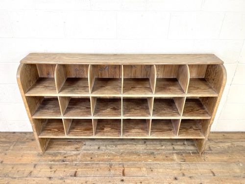 fig 1. Antique 20th Century School Shoe Rack