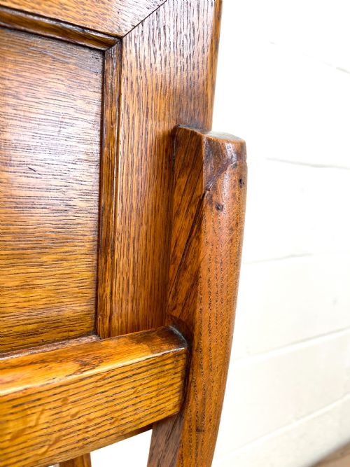fig 2. Late 19th Century Antique Oak Folding Campaign Desk