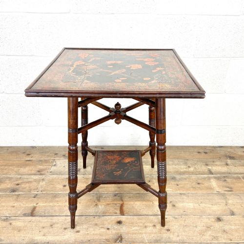 Antique Aesthetic Movement Lamp Table
