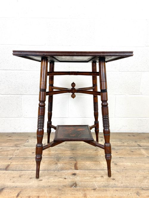 fig 1. Antique Aesthetic Movement Lamp Table
