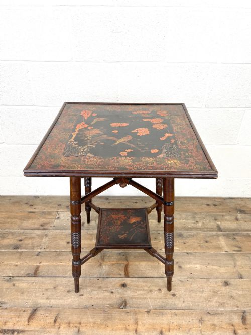 fig 2. Antique Aesthetic Movement Lamp Table