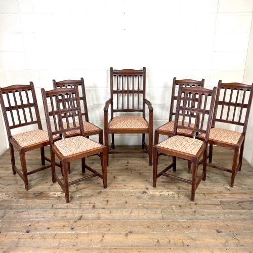 Set of Seven Antique Dining Chairs
