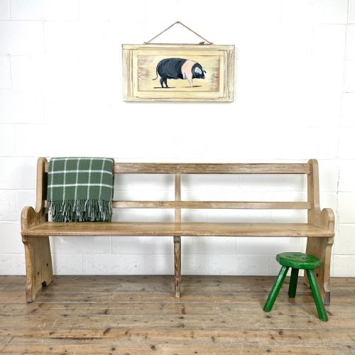 fig 1. Rustic Pine Bench