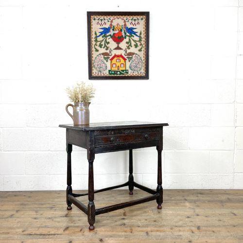 fig 1. Antique Oak Side Table
