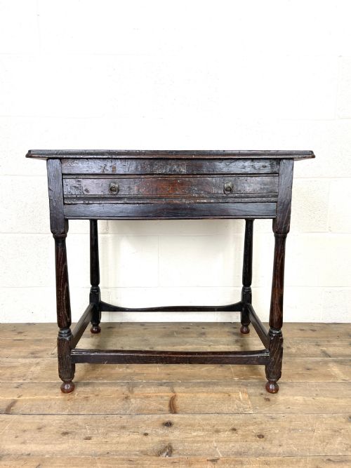 fig 2. Antique Oak Side Table