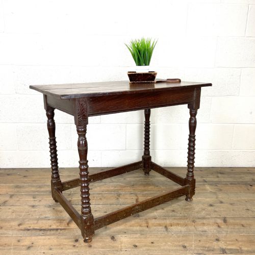 19th Century Antique Oak Side Table
