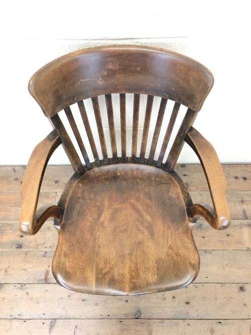fig 1. EARLY 20TH CENTURY ANTIQUE DESK CHAIR