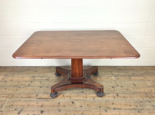 fig 1. Antique Mahogany Tilt Top Table