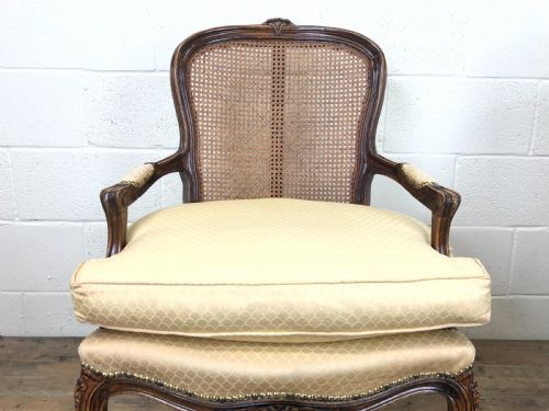 fig 2. Pair of French Antique Upholstered Armchairs