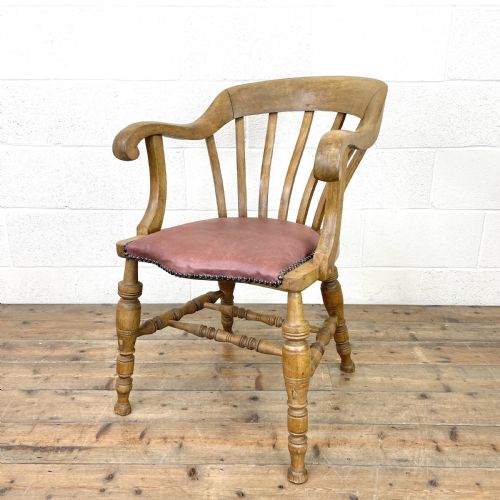 Early 20th Century Beech Gentleman’s Tub Chair
