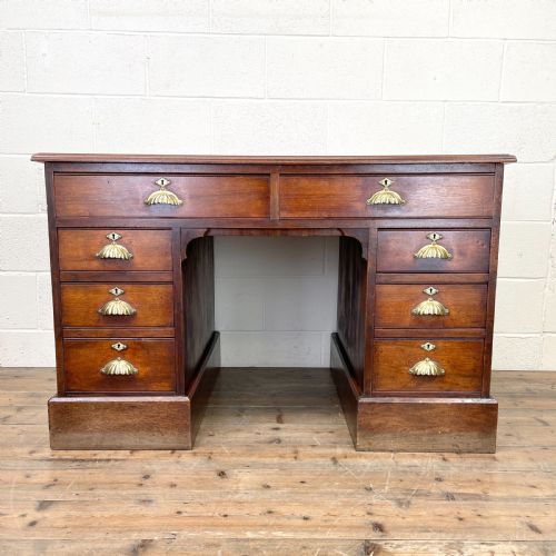 Antique Mahogany Kneehole Desk