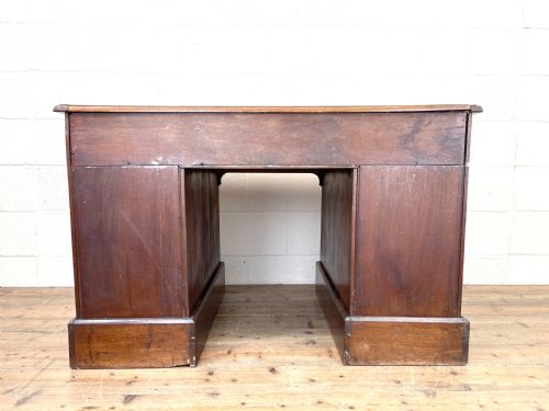 fig 2. Antique Mahogany Kneehole Desk