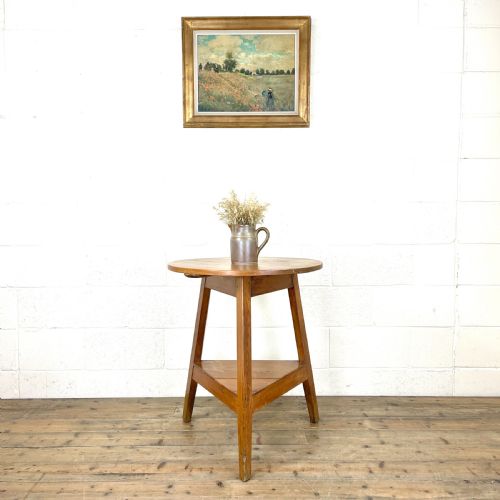 Antique Pine Cricket Table