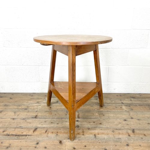 fig 1. Antique Pine Cricket Table