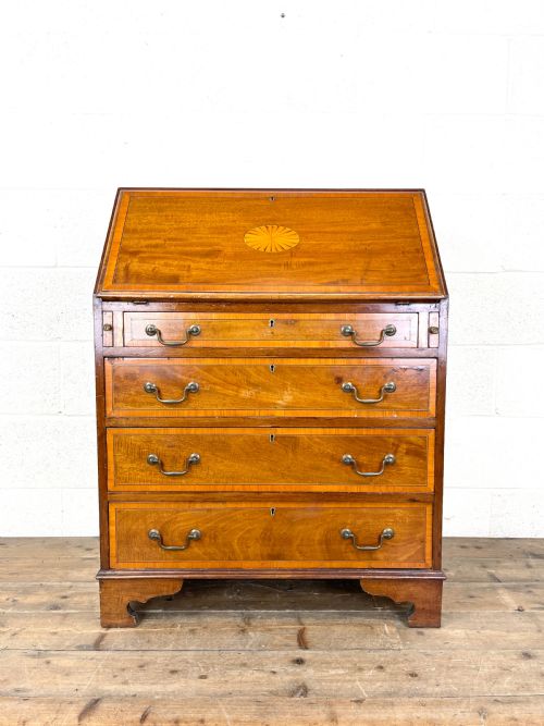 fig 2. Antique Edwardian Inlaid Bureau