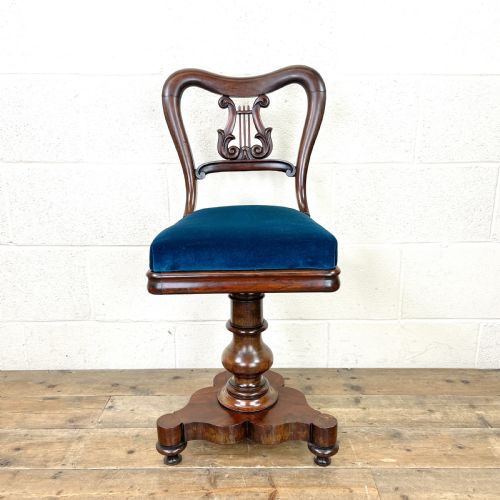 Antique Regency Rosewood Musician’s Chair