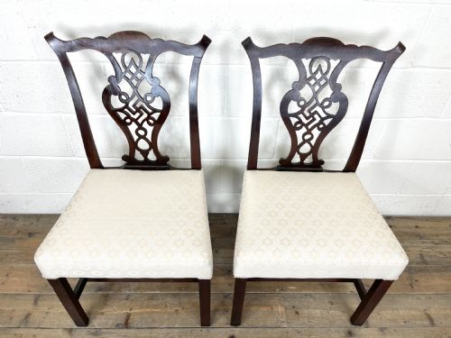 fig 1. Pair of Georgian Mahogany Chairs