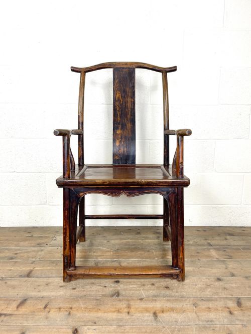 fig 1. Pair of Antique Chinese Elm Chairs