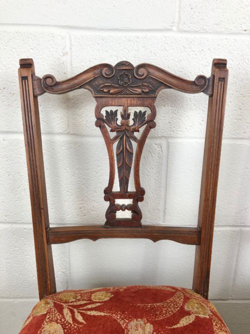 fig 2. Pair of Antique Bedroom Chairs