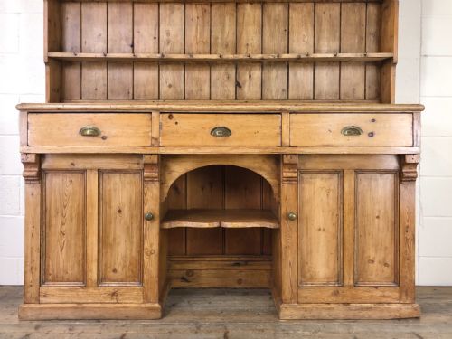 fig 1. Large Victorian Antique Pine Country Dresser