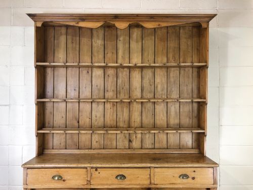 fig 2. Large Victorian Antique Pine Country Dresser